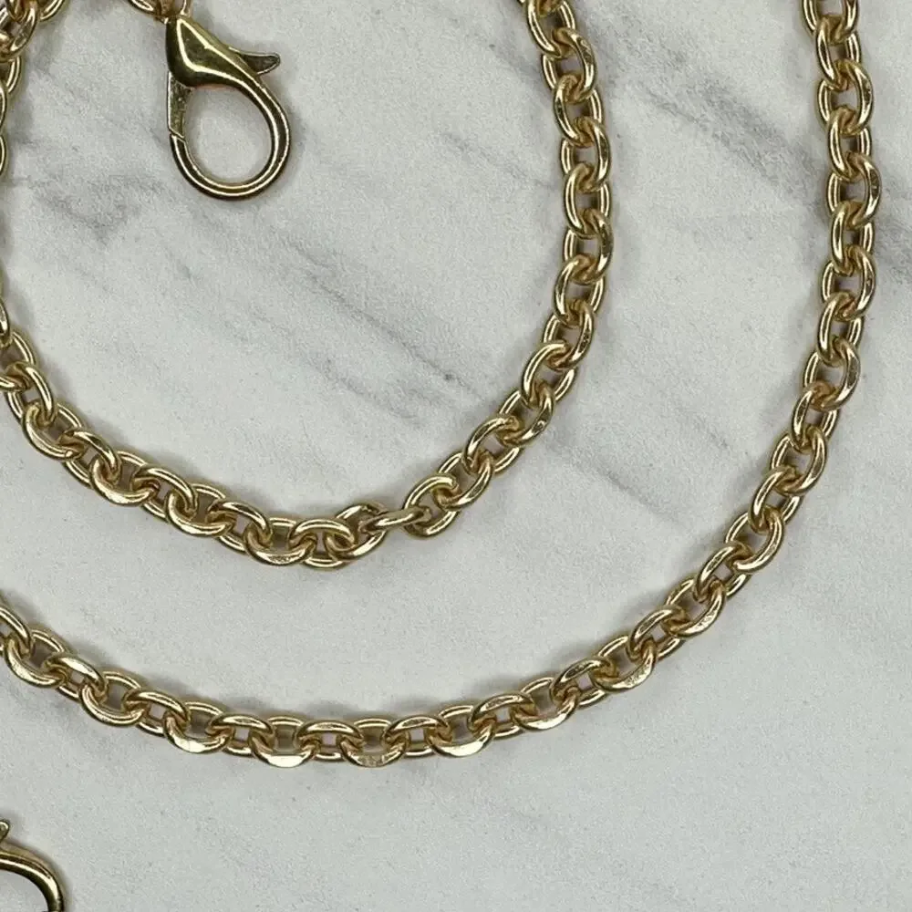 Gold Tone Chain Link Purse Strap Replacement Handbag Shoulder Crossbody ✨